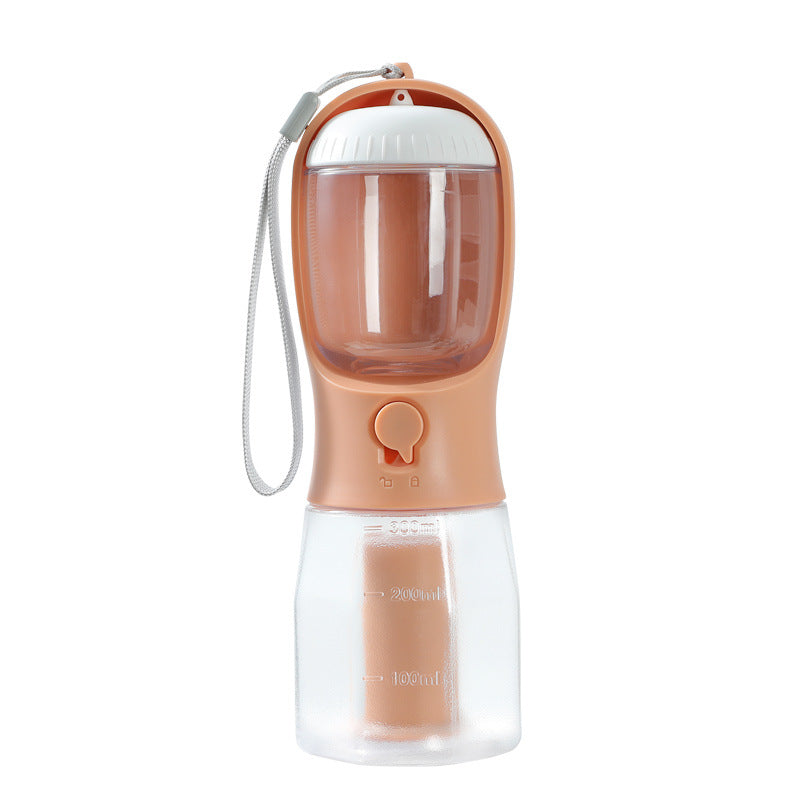 3-in-1 Portable Pet Water Bottle – Drink, Snack & Go
