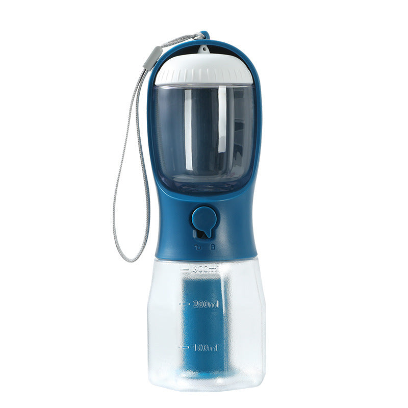 3-in-1 Portable Pet Water Bottle – Drink, Snack & Go