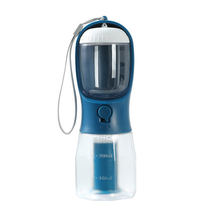 3-in-1 Portable Pet Water Bottle – Drink, Snack & Go