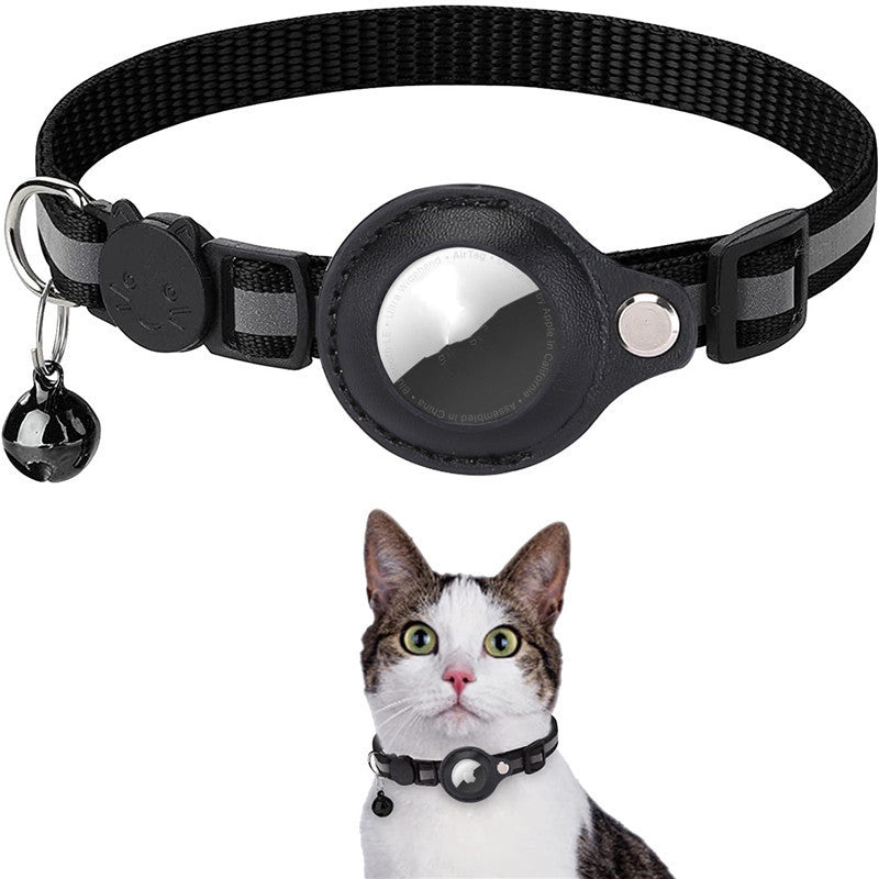 Reflective Waterproof AirTag Pet Collar – Track Your Dog or Cat Anytime