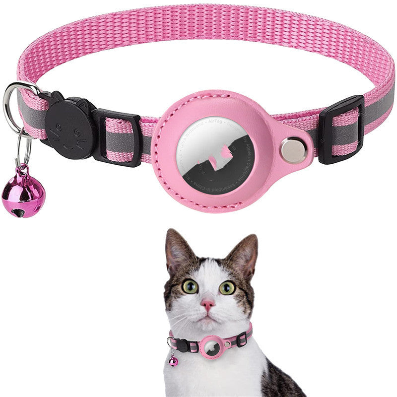 Reflective Waterproof AirTag Pet Collar – Track Your Dog or Cat Anytime