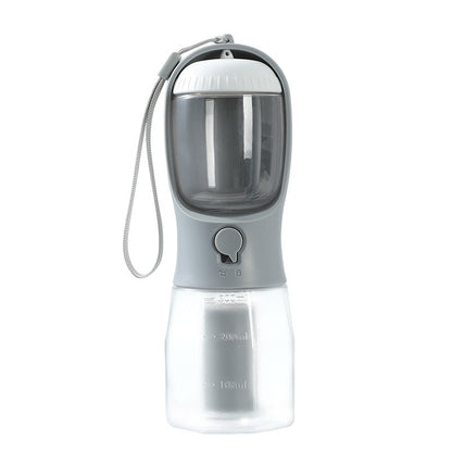 3-in-1 Portable Pet Water Bottle – Drink, Snack & Go