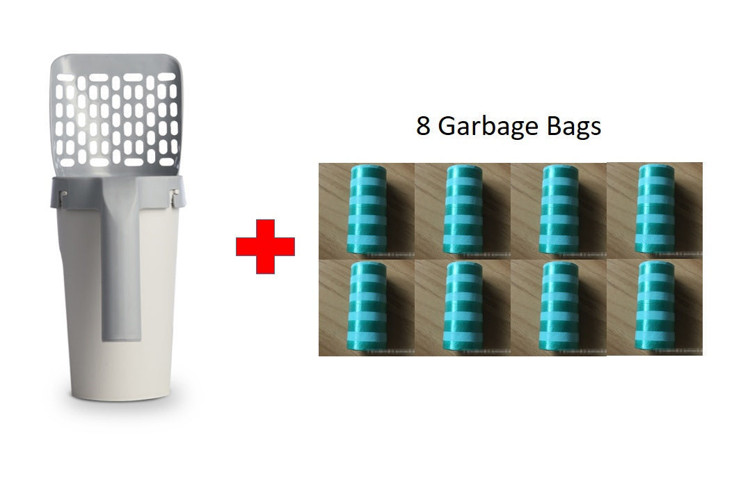 Mess‑Free Cat Cleanup Kit – Smart Litter Shovel + Storage Box