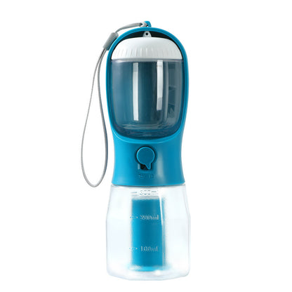 3-in-1 Portable Pet Water Bottle – Drink, Snack & Go