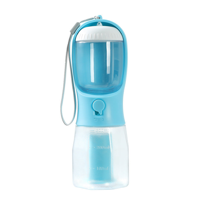 3-in-1 Portable Pet Water Bottle – Drink, Snack & Go