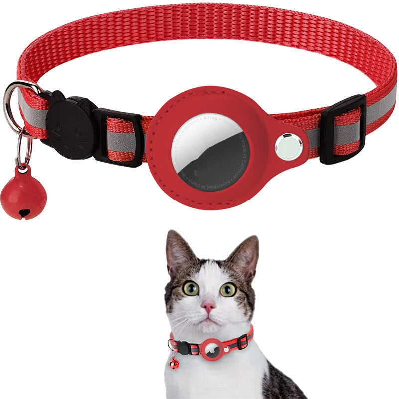 Reflective Waterproof AirTag Pet Collar – Track Your Dog or Cat Anytime