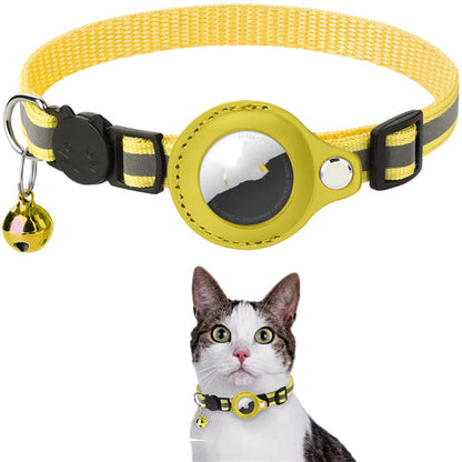 Reflective Waterproof AirTag Pet Collar – Track Your Dog or Cat Anytime