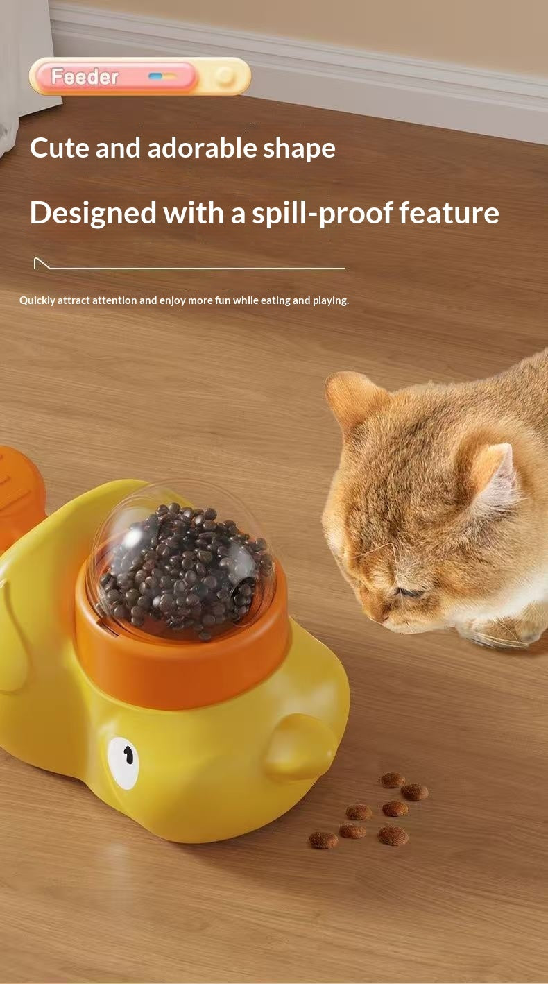Quacky Treat Dispenser for Cats