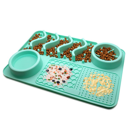 “5-in-1 Dog Lick Mat – 5 Different Shapes in One Fun Treat Pad!”
