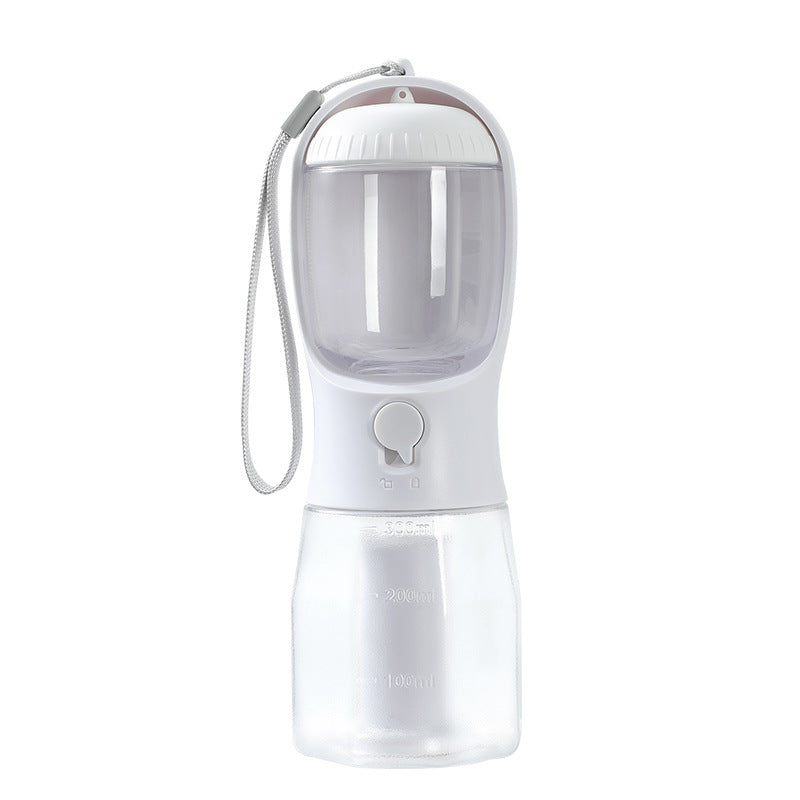 3-in-1 Portable Pet Water Bottle – Drink, Snack & Go
