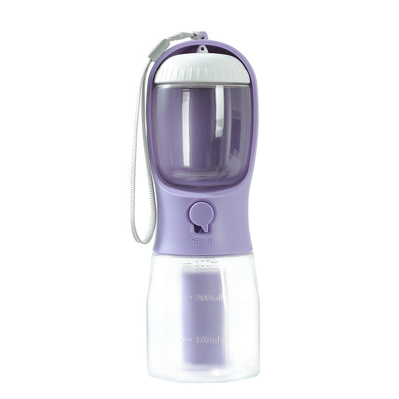 3-in-1 Portable Pet Water Bottle – Drink, Snack & Go