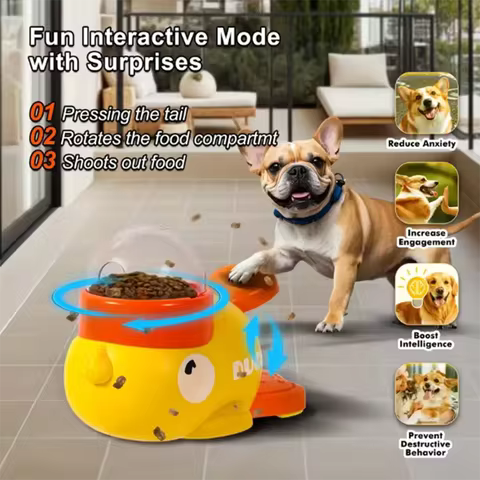 Quacky Treat Dispenser for Cats
