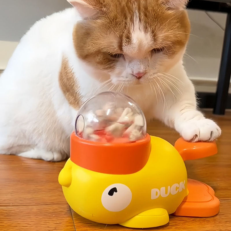 Quacky Treat Dispenser for Cats