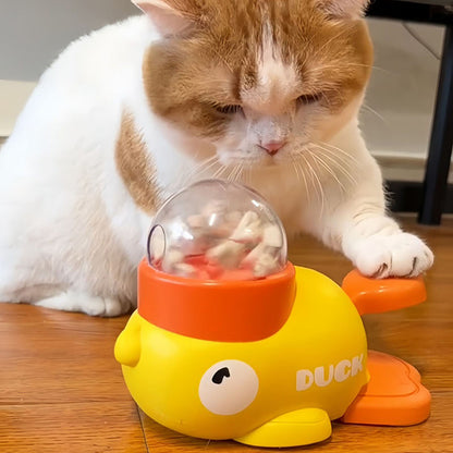 Quacky Treat Dispenser for Cats