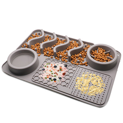 “5-in-1 Dog Lick Mat – 5 Different Shapes in One Fun Treat Pad!”