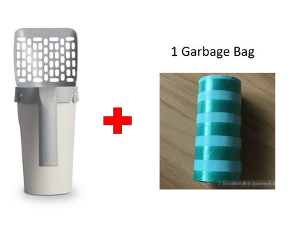 Mess‑Free Cat Cleanup Kit – Smart Litter Shovel + Storage Box