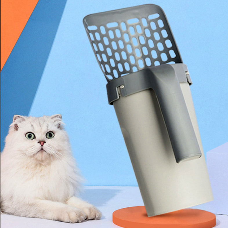 Mess‑Free Cat Cleanup Kit – Smart Litter Shovel + Storage Box