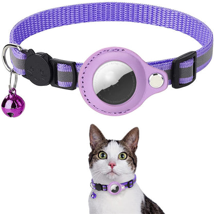 Reflective Waterproof AirTag Pet Collar – Track Your Dog or Cat Anytime