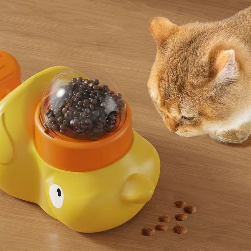 Quacky Treat Dispenser for Cats