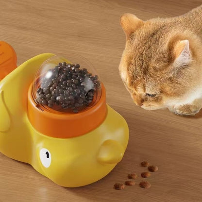 Quacky Treat Dispenser for Cats